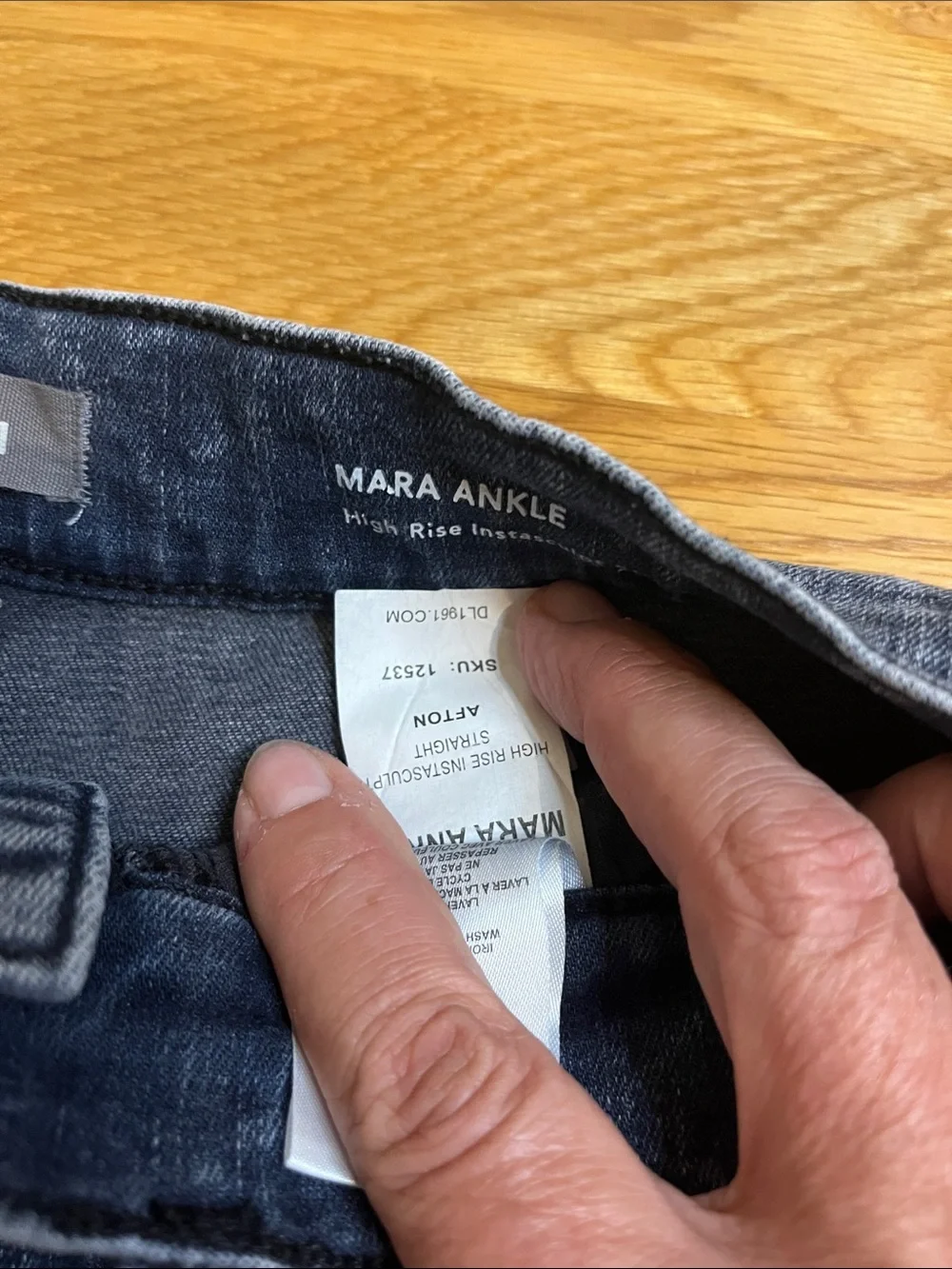 DL1961 Mara Ankle High Rise Instasculpt Straight Jeans | Size 27 | Premium Denim